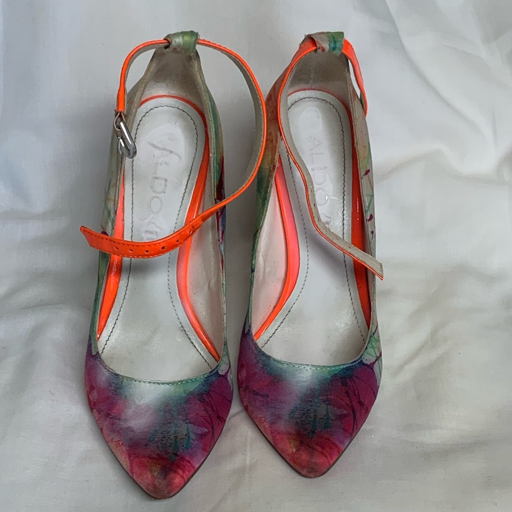 Aldo Multicolor Tye-Dye Women's Shoes Sz 6